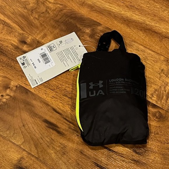 Under Armour Loudon Full Size Packable Backpack (20L) - Black - Picture 5 of 6